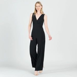 Clara Sun Woo Black Wide Leg Jumpsuit